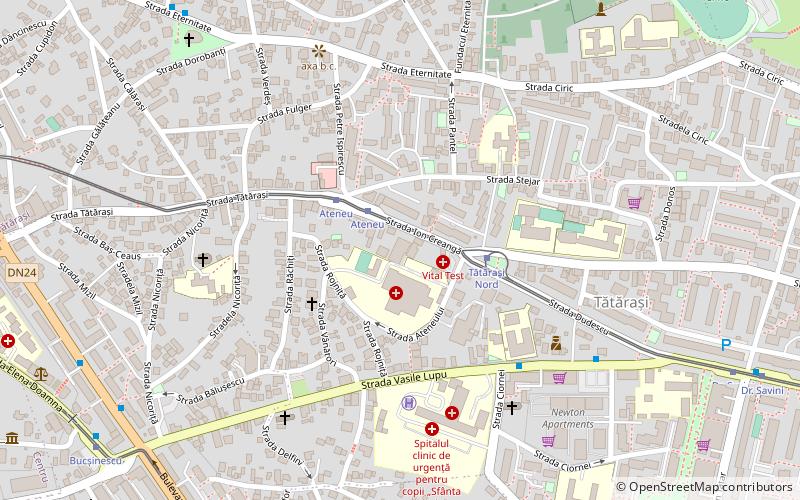 Iași Athenaeum location map