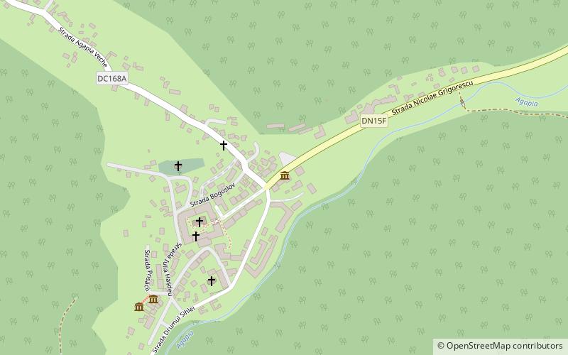 Agapia Monastery location map