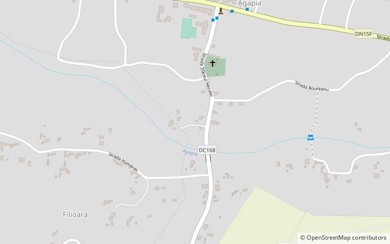 Agapia location map