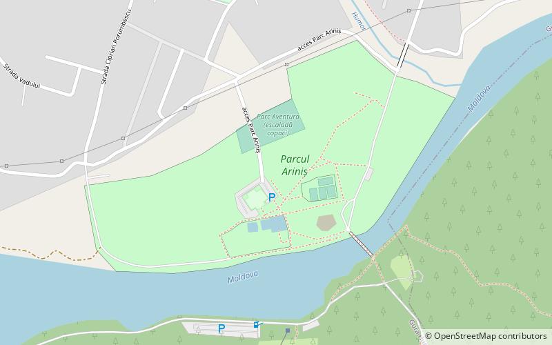 parcul arinis gura humorului location map