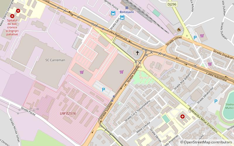 botosani shopping center location map