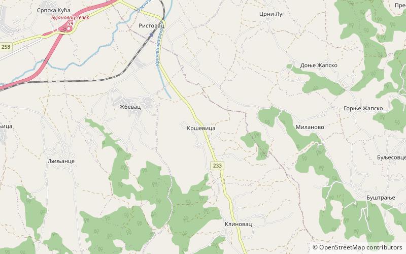 kale krsevica location map