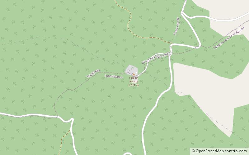 sveti ilija mountain location map