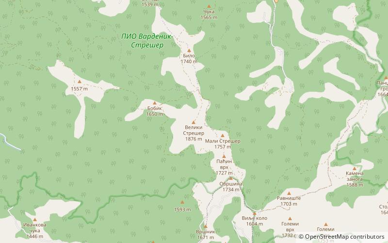 Vardenik Mountain location map