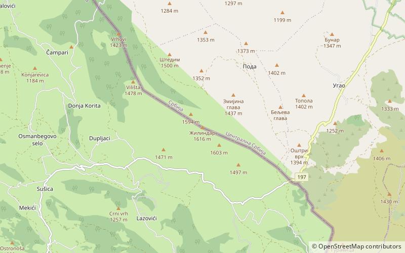 Krstaca location map