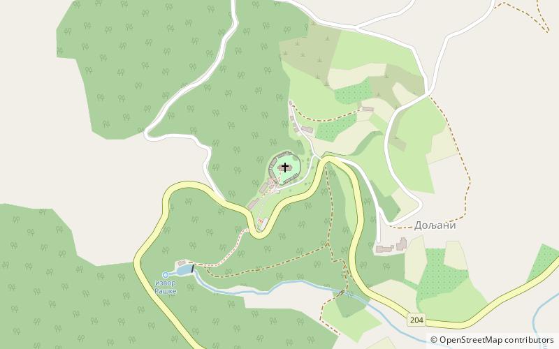 Sopocani Monastery location map