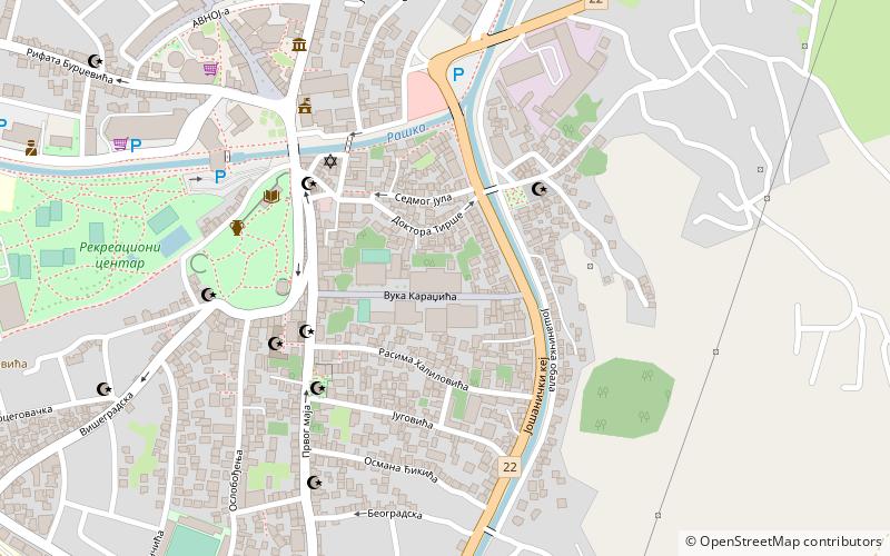 staatliche universitat novi pazar location map
