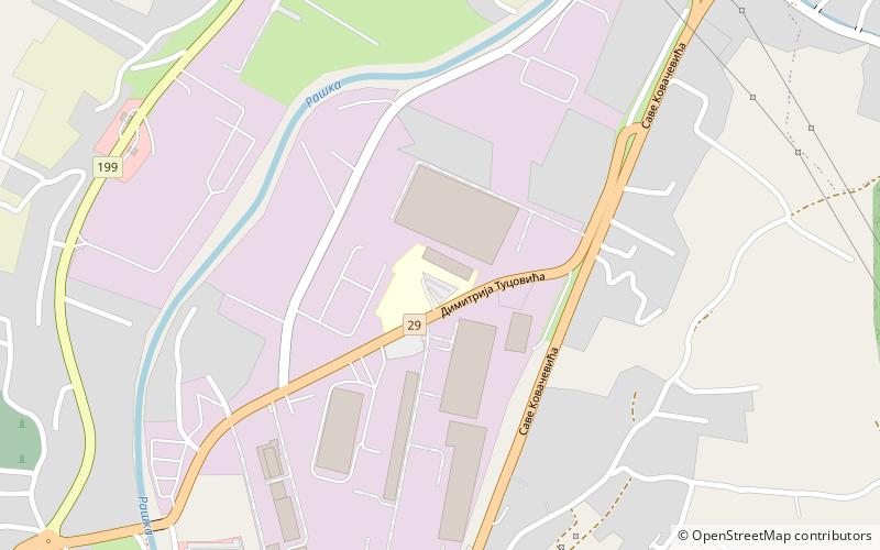 Universität Novi Pazar location map