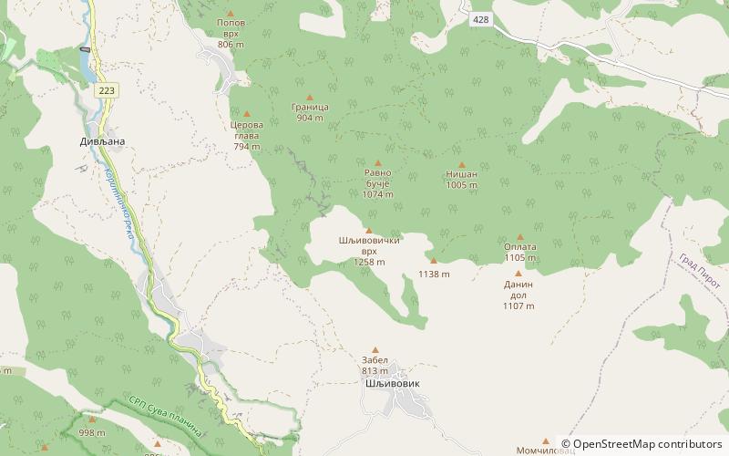 Šljivovik location map