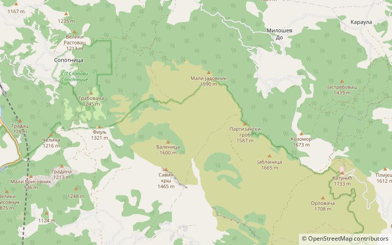 Jadovnik location map