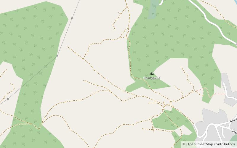Pešturina location map