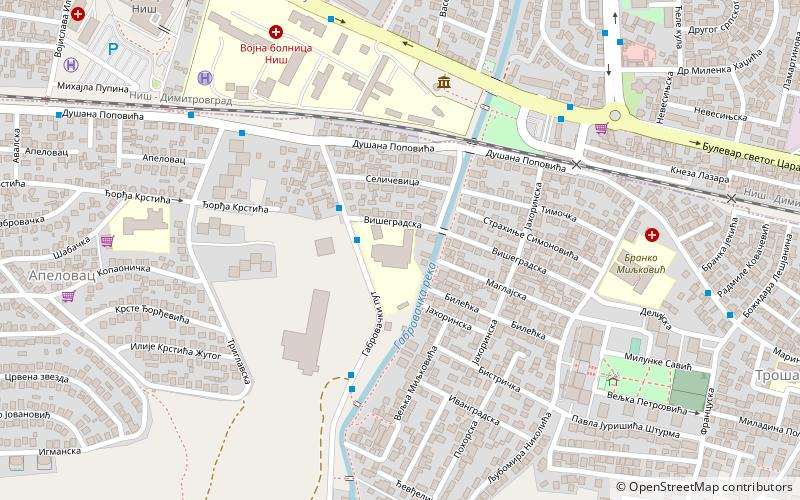 University of Niš Faculty of Science and Mathematics location map