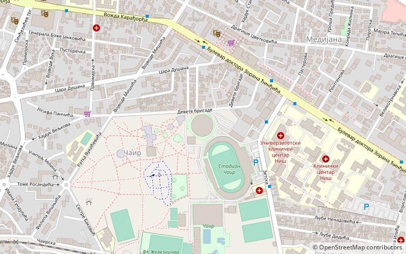 Čair-Halle location map