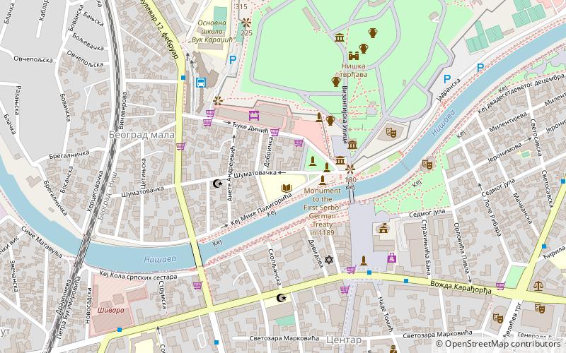 University of Niš location map