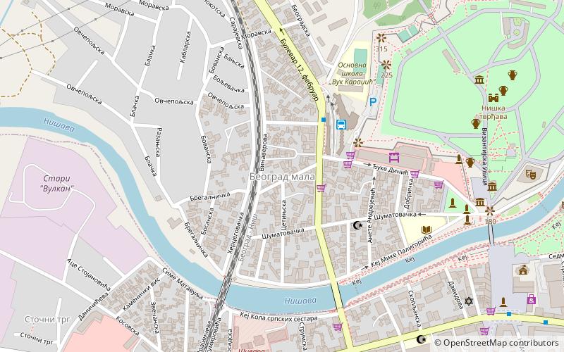 beograd mala nis location map