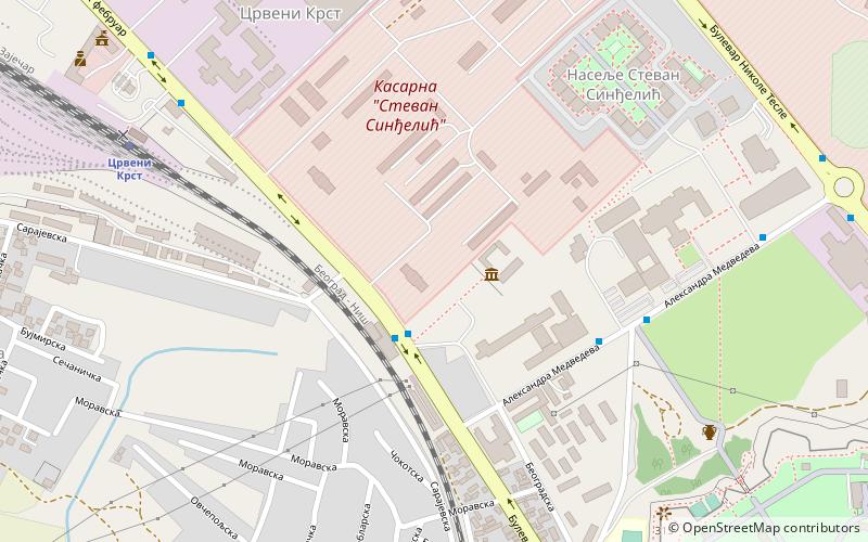 Campo de concentración de Crveni Krst location map