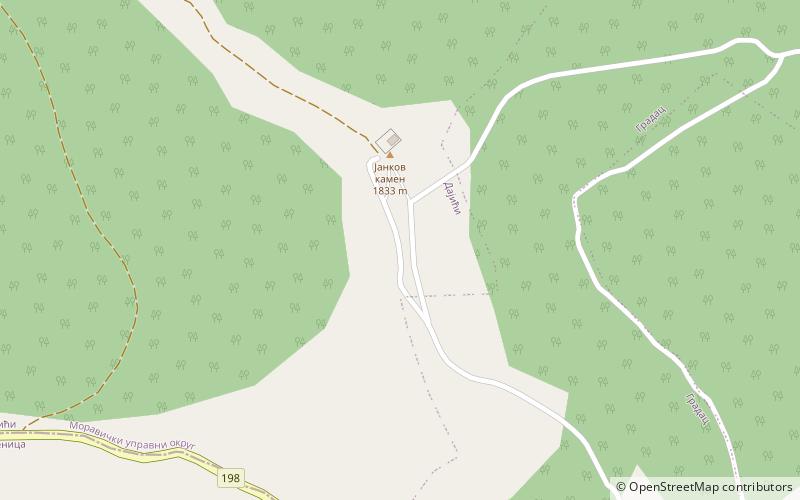 Golija-Studenica location map