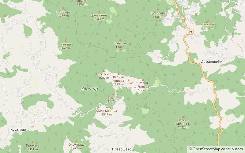 Zlatar location map