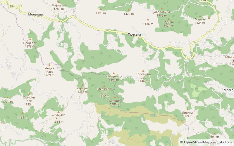 cemernica location map