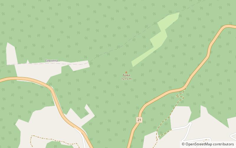 crvena gora location map