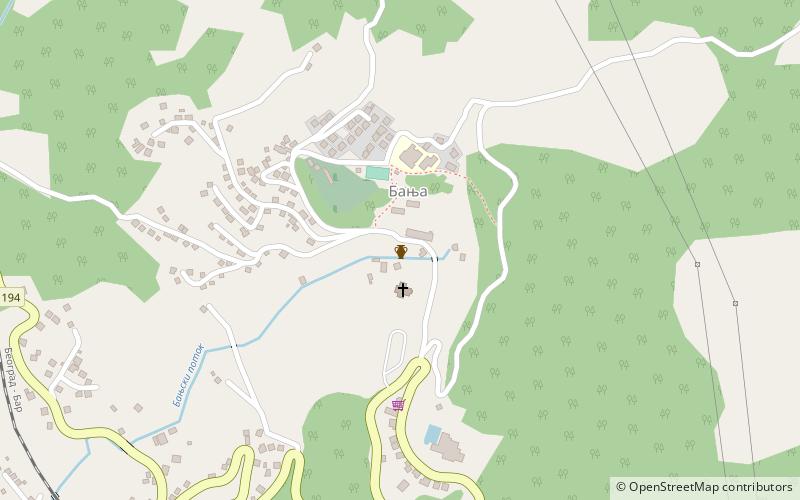 Banja location map