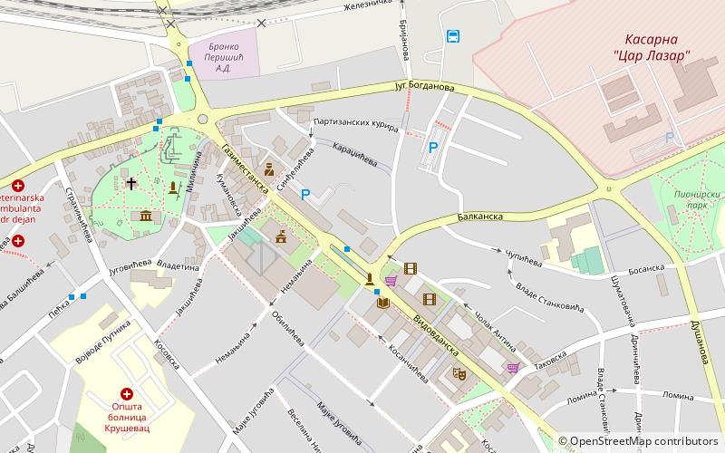 bivolje krusevac location map