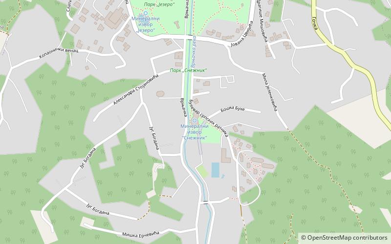 park sneznik location map