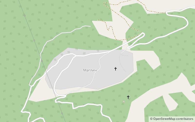 Forteresse de Maglič location map