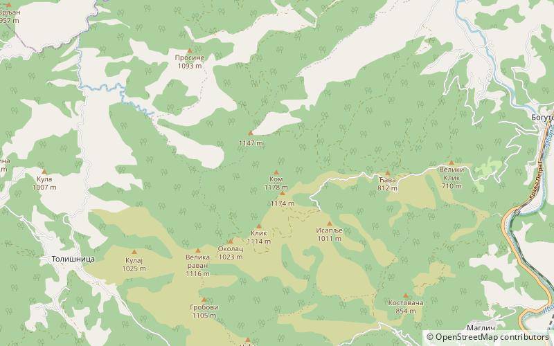 Troglav location map