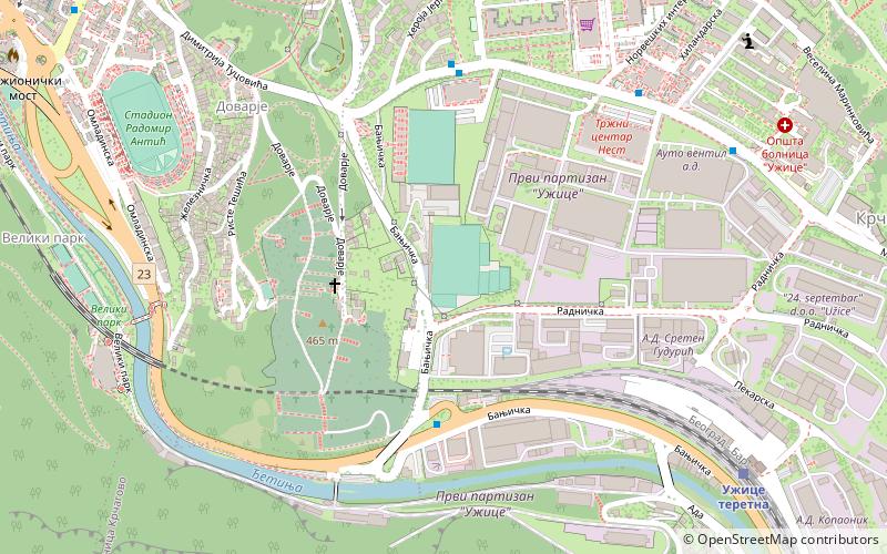 Stadion Krčagovo location map