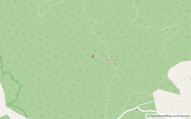 debela gora uvac special nature reserve location map