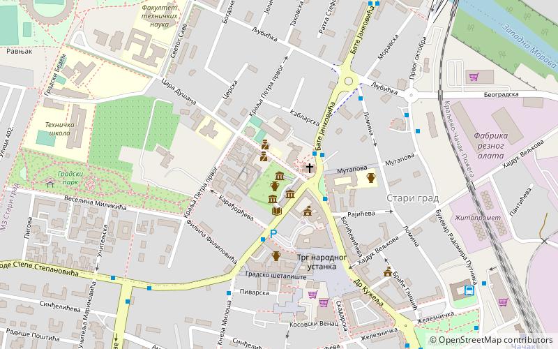 narodni muzej cacak location map