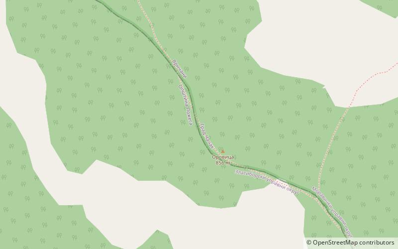 orovica location map