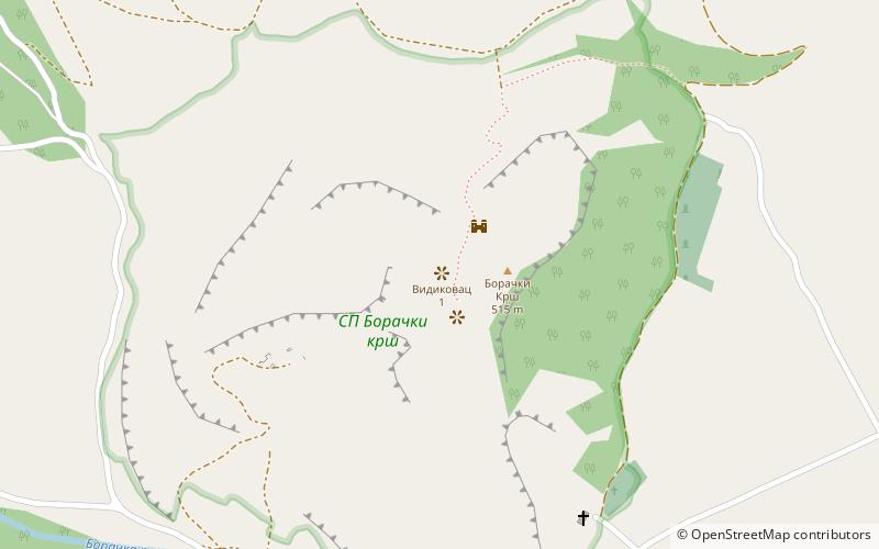 borac fortress location map