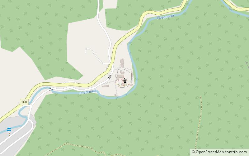Ravanica Monastery location map