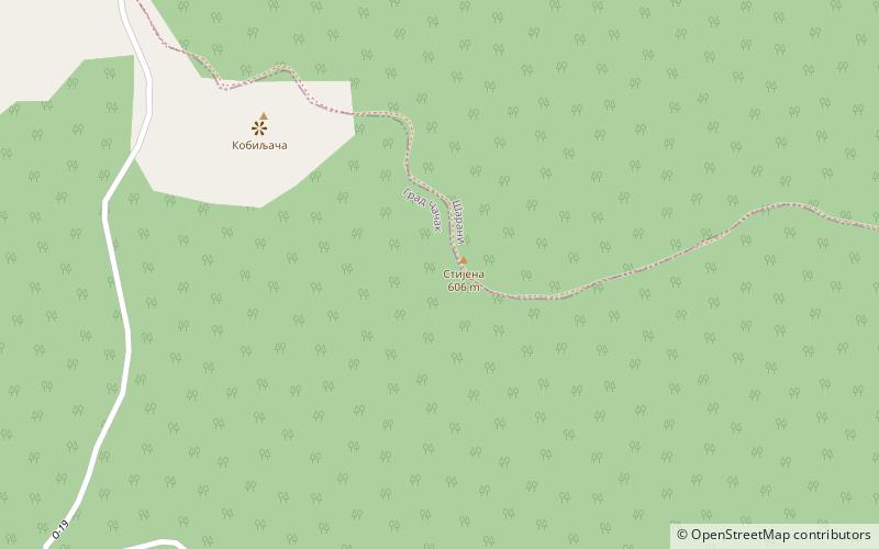 rozanj mountain location map