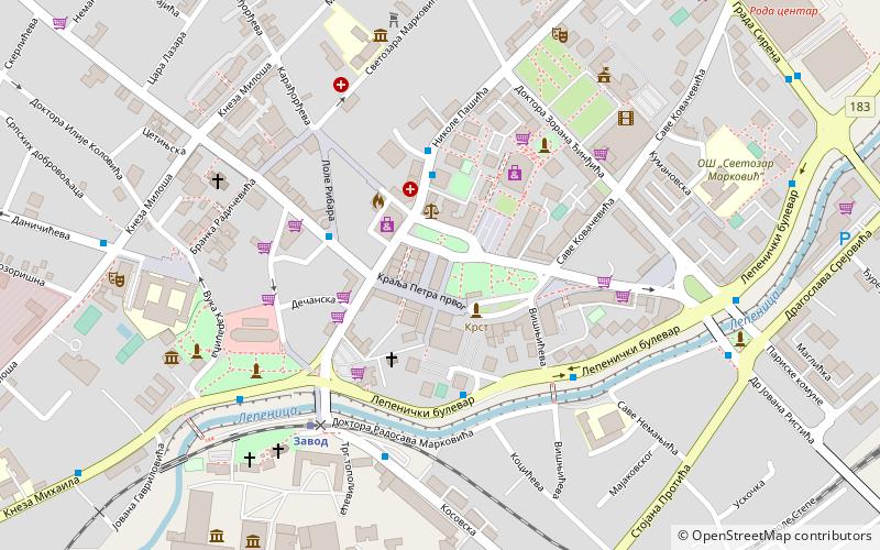 zlatna ruza kragujevac location map