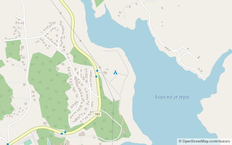 Borsko jezero location map