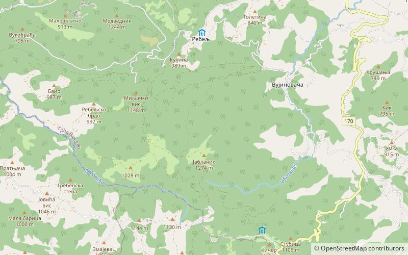 Debelo Brdo location map