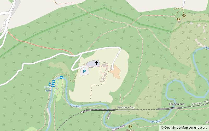 Monastyr Ćelije location map