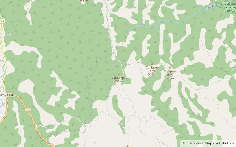 veliki greben location map