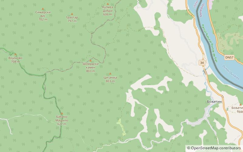 somrda parc national de derdap location map