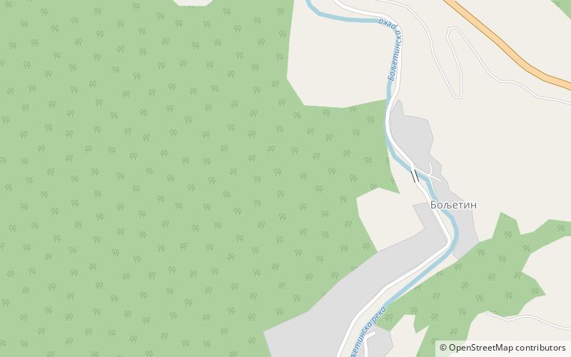 Boljetin location map