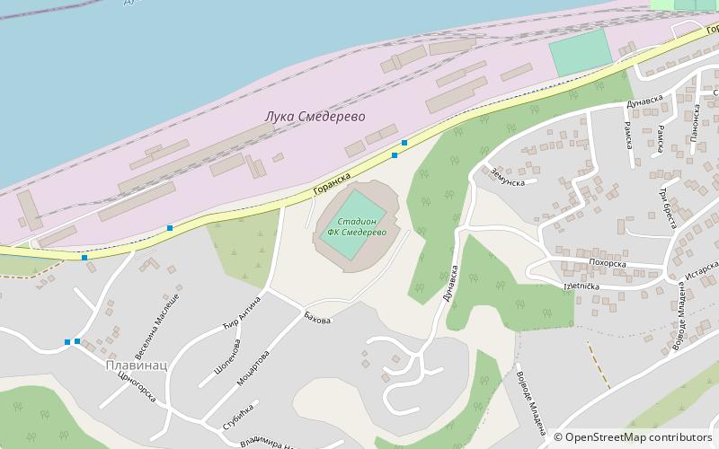 Stadion FK Smederevo location map
