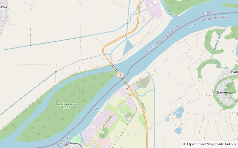 kovin bridge location map