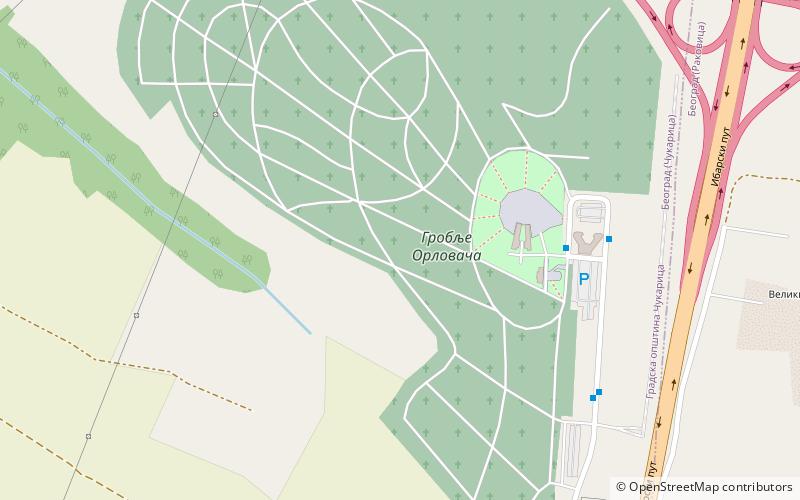 Orlovača location map