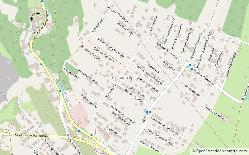 Sunčani breg location map