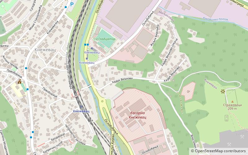 knezevac belgrade location map