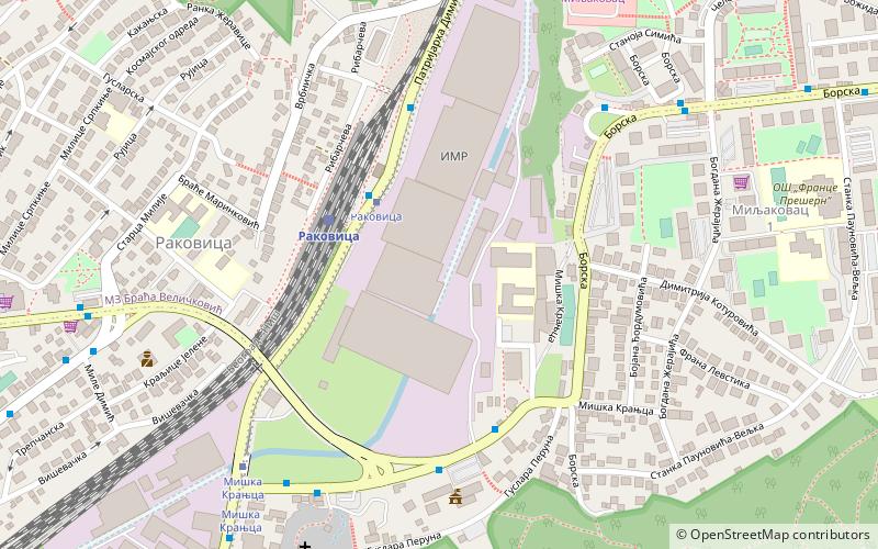rakovica belgrade location map