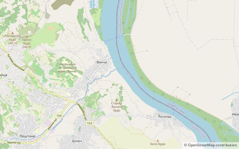 Vinča-Belo Brdo location map